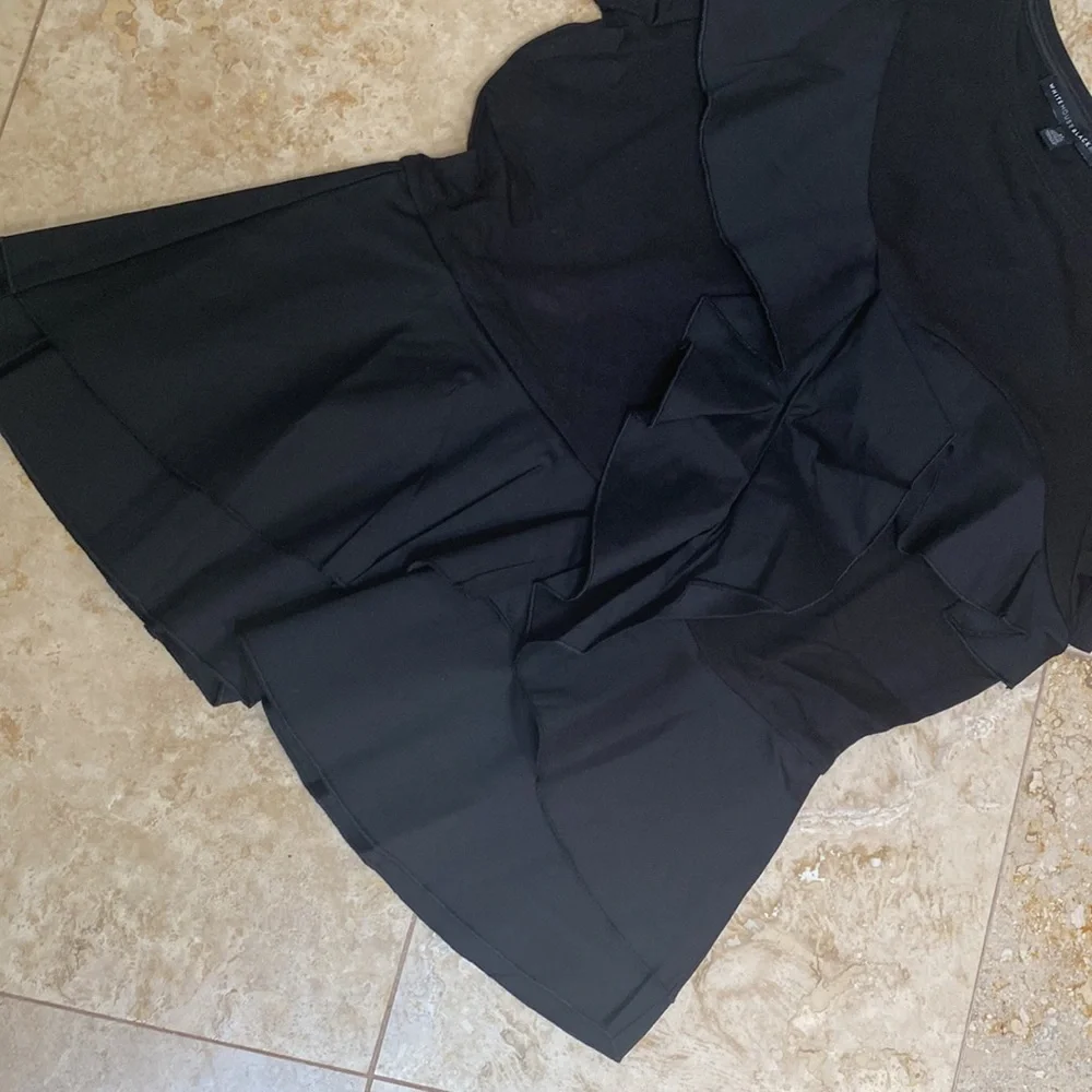 BHWM BLACK Woven Top . Size M Black - Picture 4 of 5